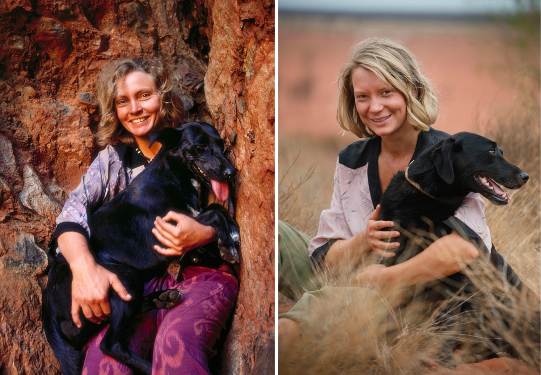 robyn-davidson-with-her-dog-diggity-in-1977-left-actor-mia
